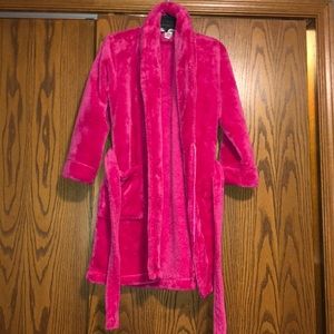 Pink fuzzy Robe